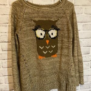 Cozy Owl Sweater L